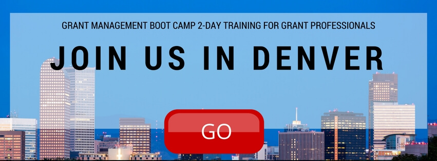 Live Grant Management Training Seminar in Denver